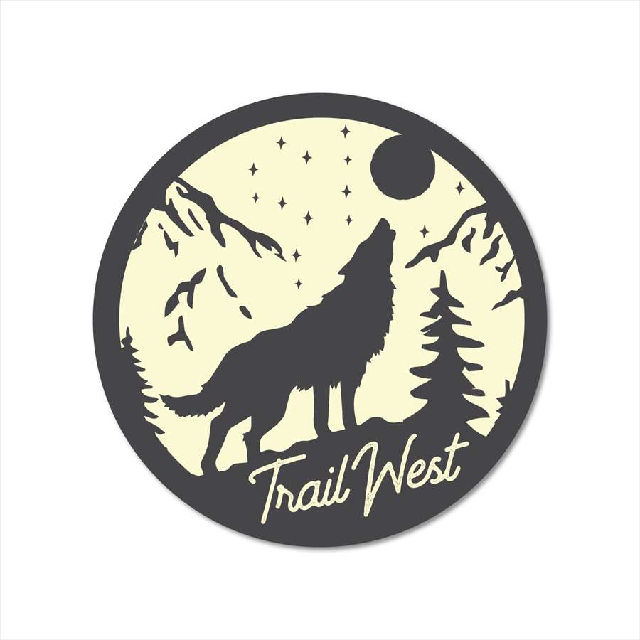 ステッカーパック(STICKER PACK) トレイルウエスト ウルフ アニマル ステッカー 耐水・紫外線に強い