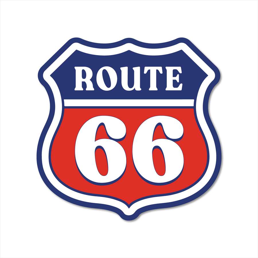Rakuten - ステッカーパック(STICKER PACK) ルート66 レッド ルート66 ステッカー 耐水・紫外線に強い