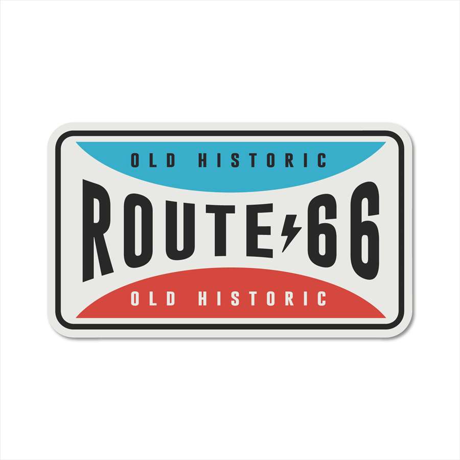 Rakuten - ステッカーパック(STICKER PACK) ルート66 オールドプレート ルート66 ステッカー 耐水・紫外線に強い