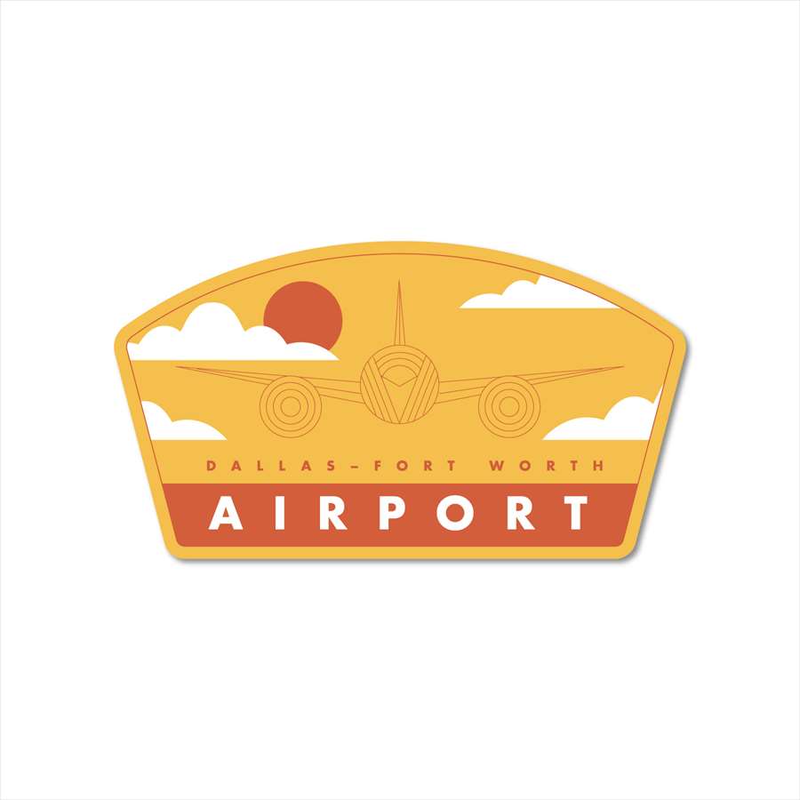 Rakuten - ステッカーパック(STICKER PACK) ダラスフォートワースエアポート トラベル・旅 ステッカー 耐水・紫外線に強い