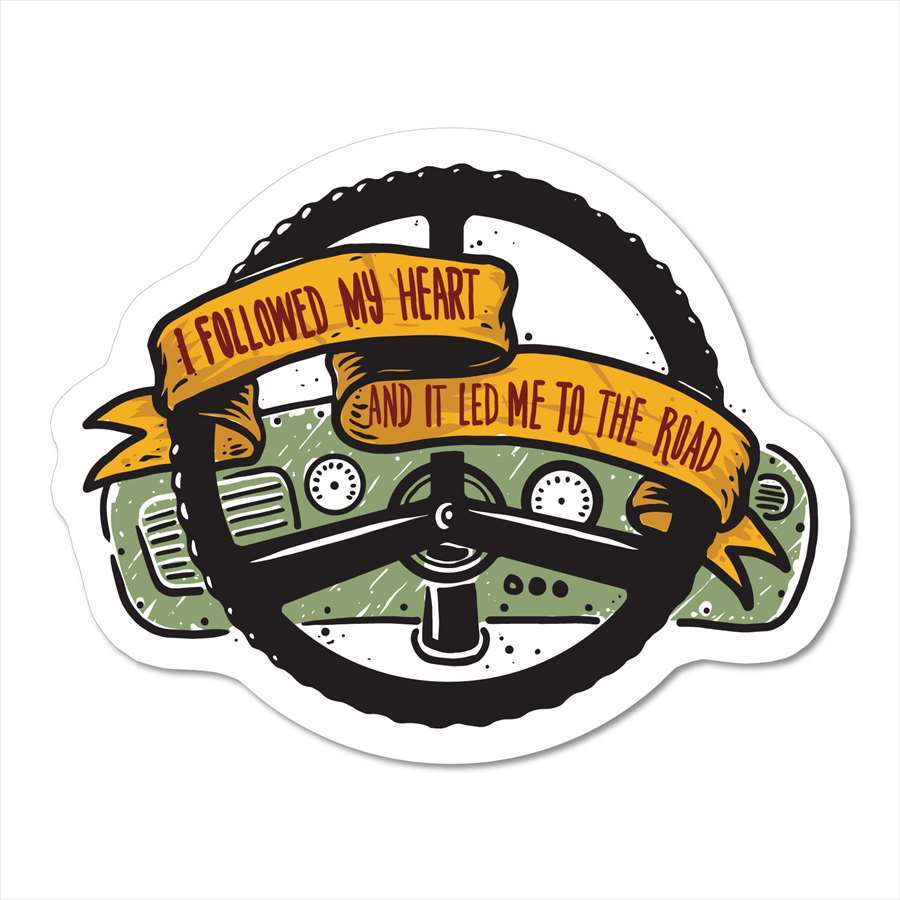 Rakuten - ステッカーパック(STICKER PACK) フォローマイハート カー・車 ステッカー 耐水・紫外線に強い