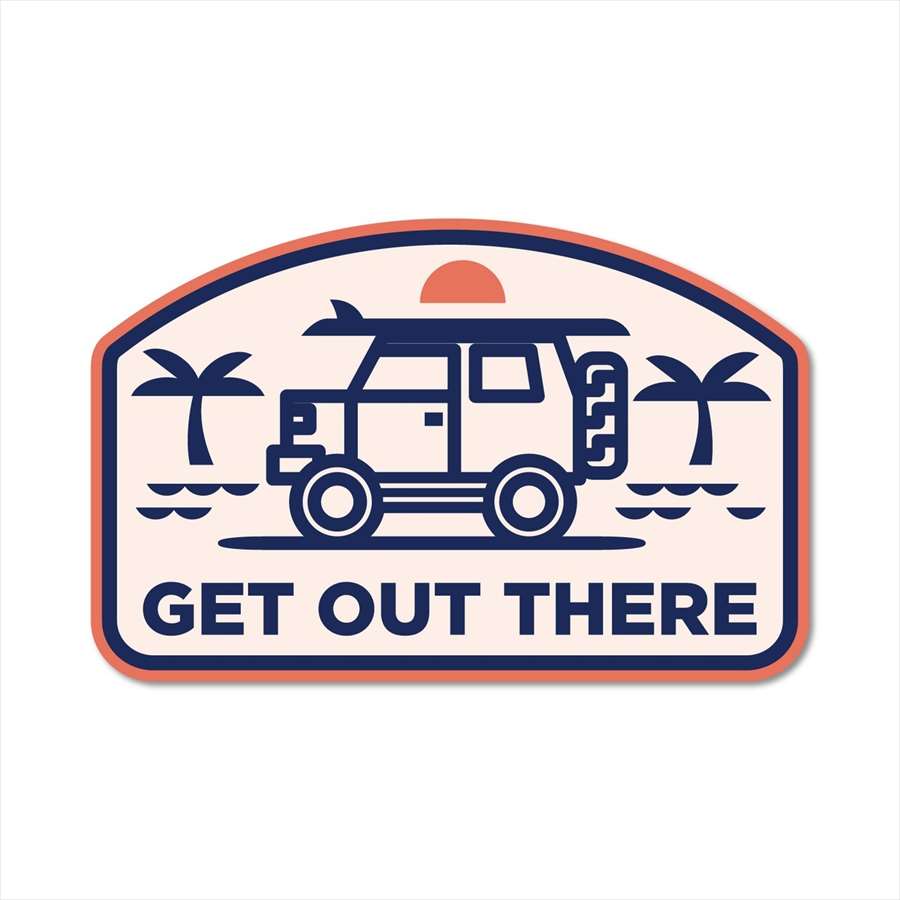 ステッカーパック(STICKER PACK) ゲットアウトゼア カー・車 ステッカー 耐水・紫外線に強い