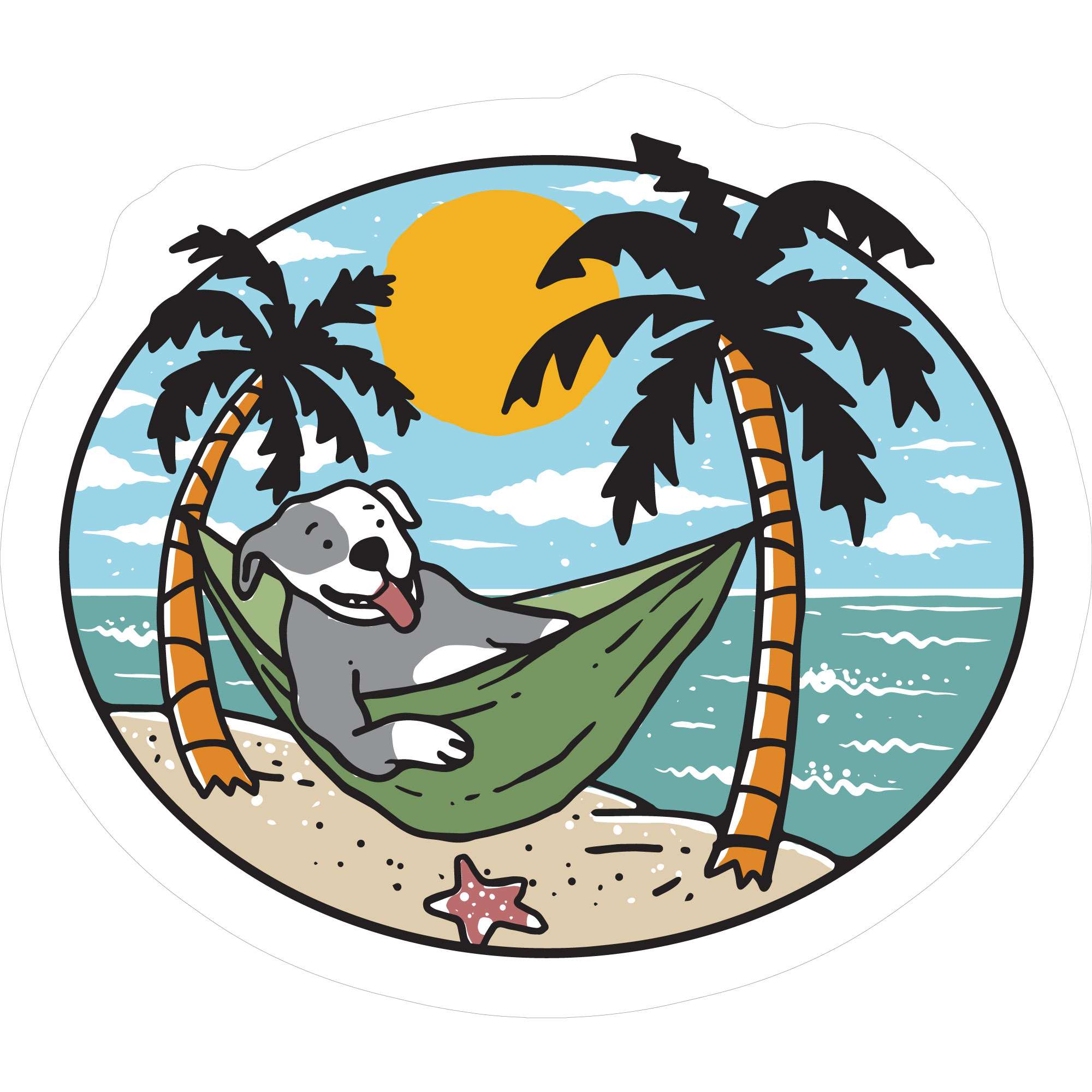 Rakuten - ステッカーパック(STICKER PACK) ハンモックドッグ ペット ステッカー 耐水・紫外線に強い