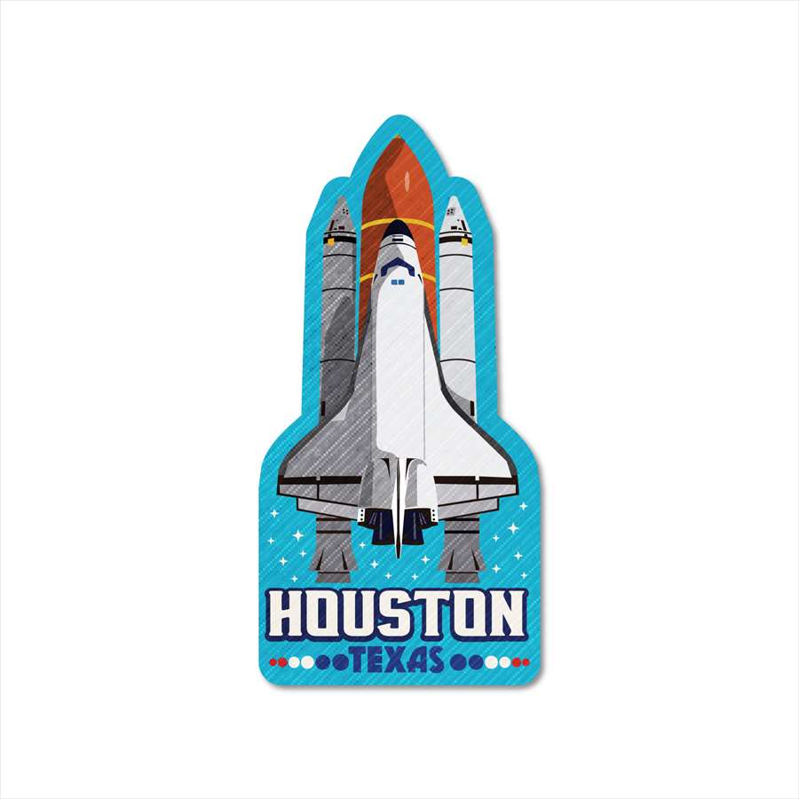 Rakuten - ステッカーパック(STICKER PACK) スペースシップ ヒューストン トラベル・旅 ステッカー 耐水・紫外線に強い