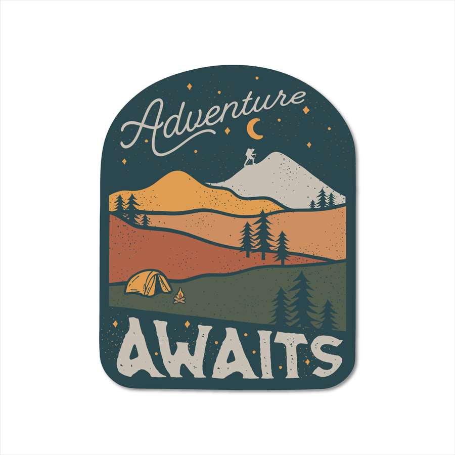 ステッカーパック(STICKER PACK) アドベンチャーアウェイト アウトドア ステッカー 耐水・紫外線に強い