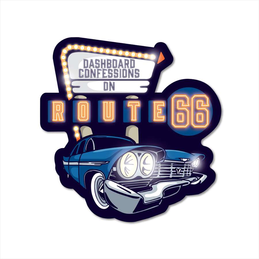 Rakuten - ステッカーパック(STICKER PACK) ルート66 ダッシュボードコンフェッション ルート66 ステッカー 耐水・紫外線に強い