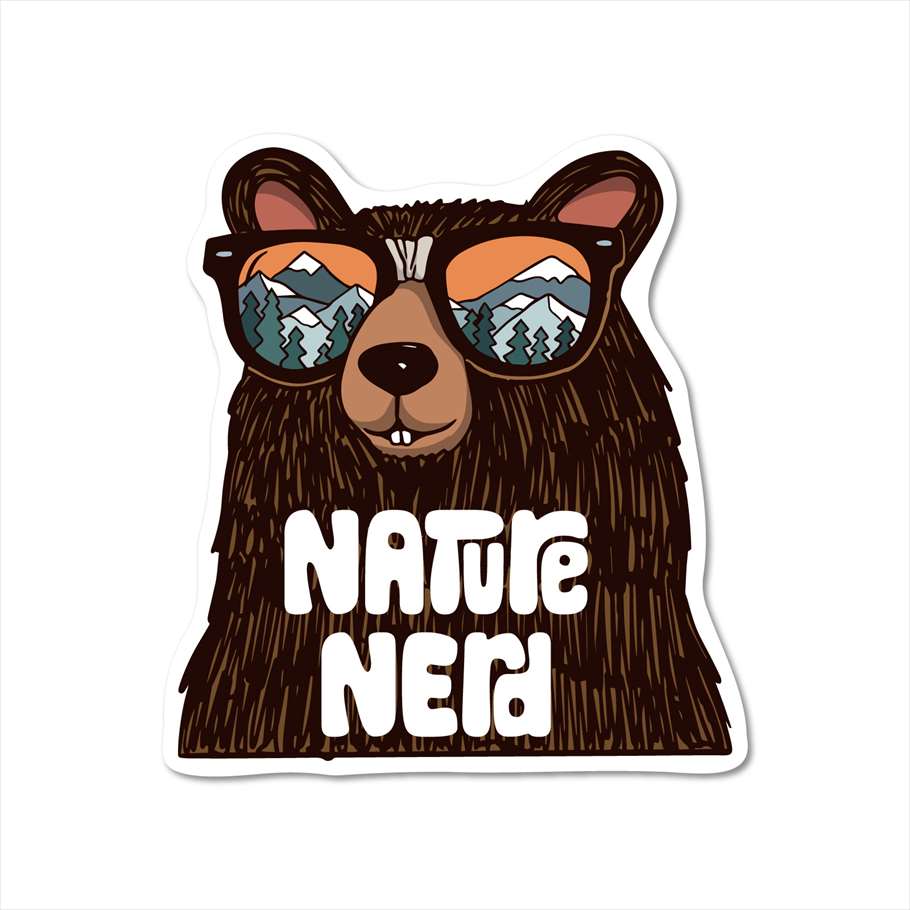 ステッカーパック(STICKER PACK) ネイチャーベアー アニマル ステッカー 耐水・紫外線に強い