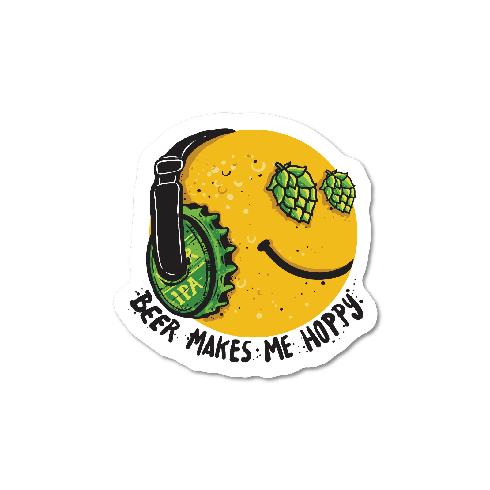 ステッカーパック(STICKER PACK) ビアーホッピー メッセージ ステッカー 耐水・紫外線に強い