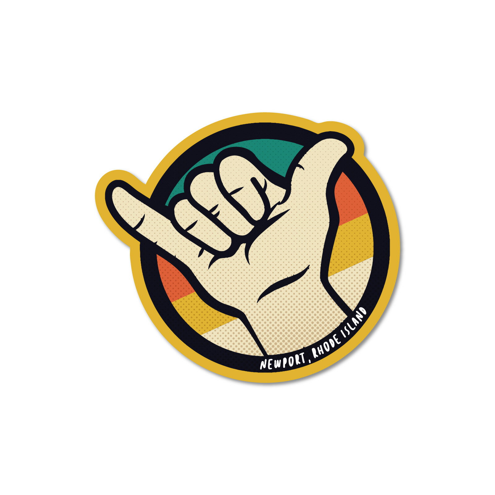 Rakuten - ステッカーパック(STICKER PACK) シャカハーフトーンビーチ トラベル・旅 ステッカー 耐水・紫外線に強い