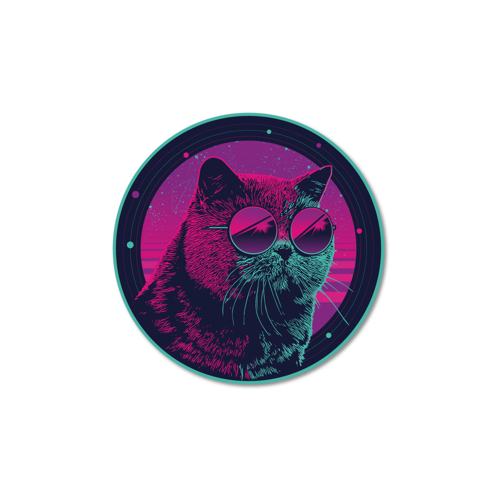 ステッカーパック(STICKER PACK) ギャラクティックキャット ペット ステッカー 耐水・紫外線に強い