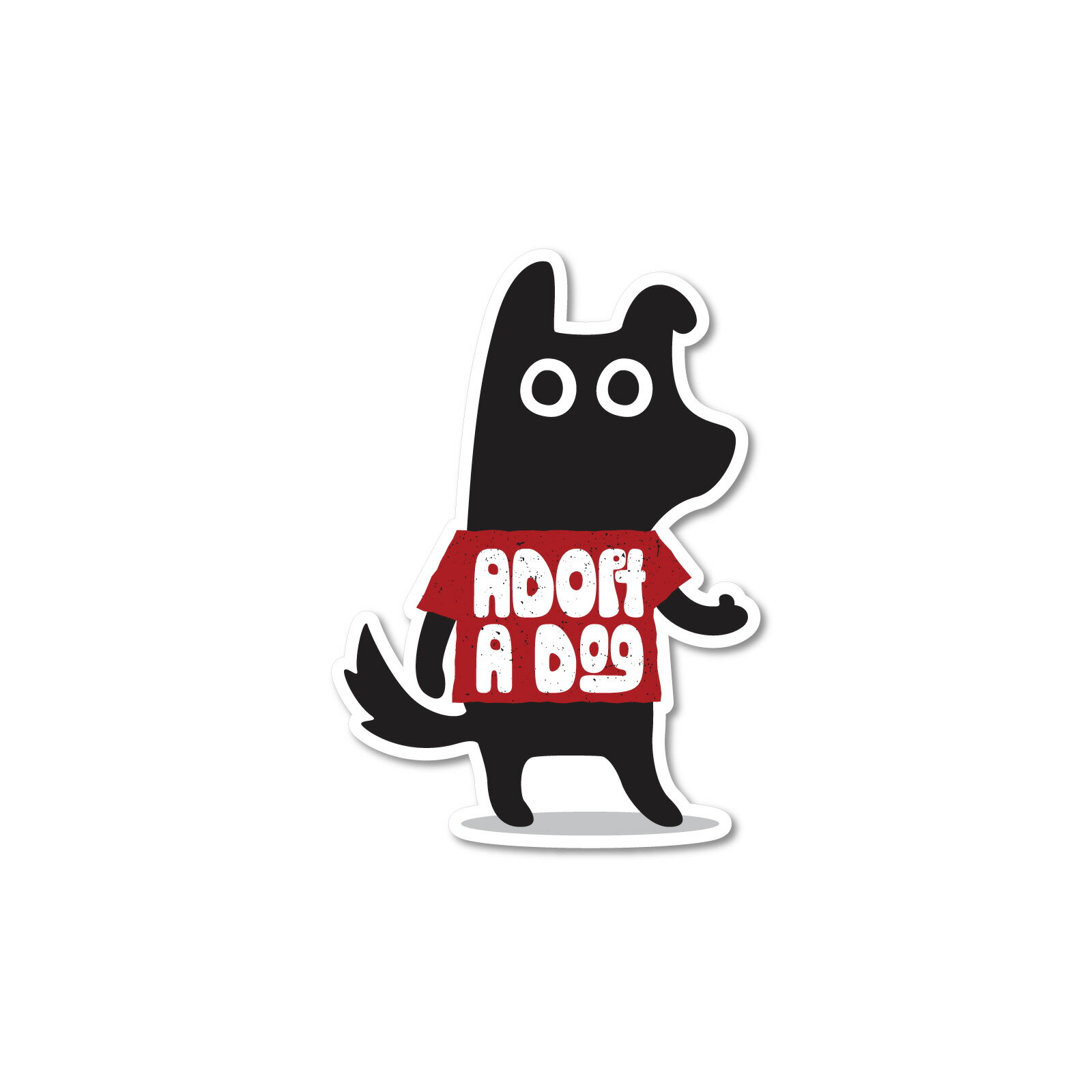 Rakuten - ステッカーパック(STICKER PACK) アダプトアドッグ ペット ステッカー 耐水・紫外線に強い