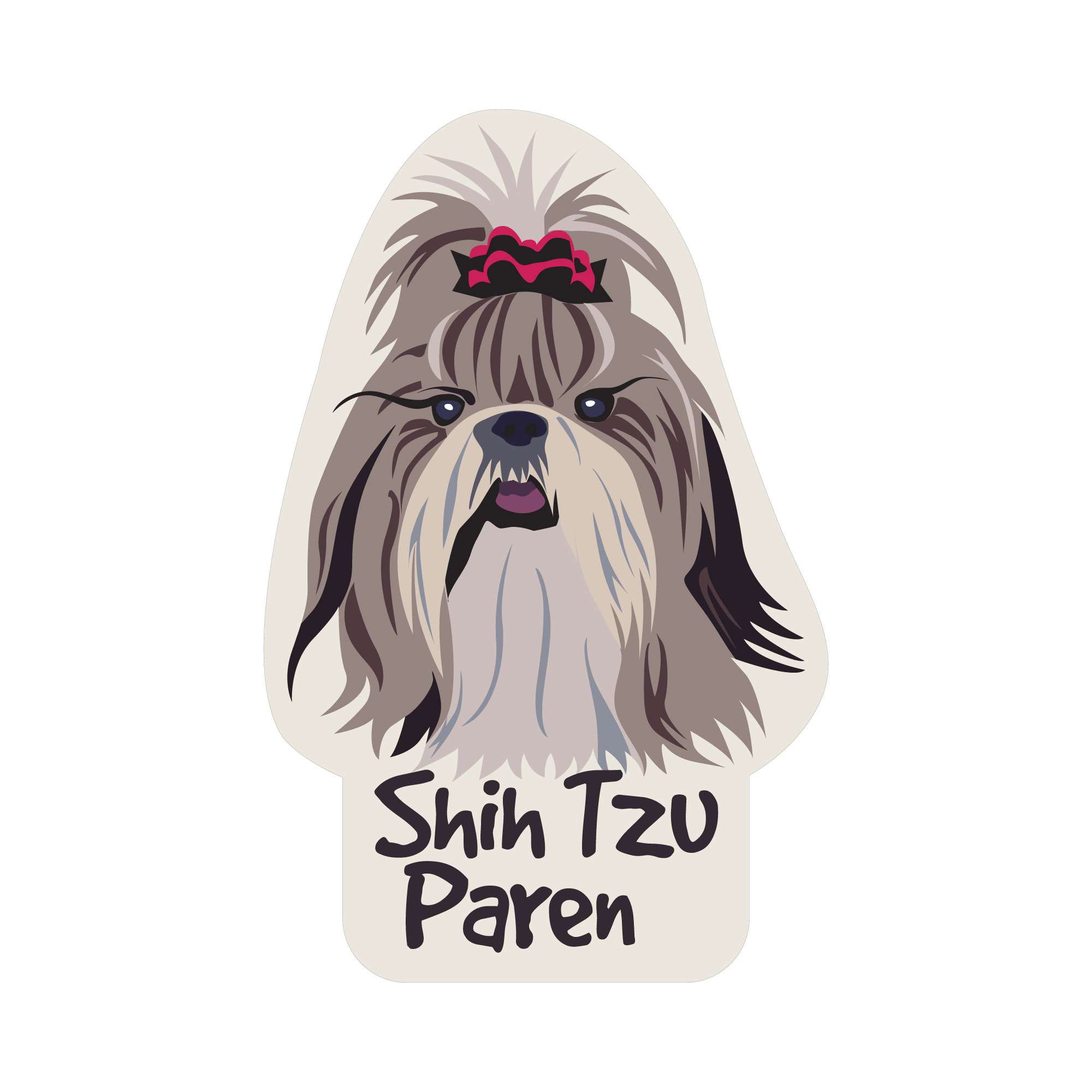 Rakuten - ステッカーパック(STICKER PACK) シーズーペアレント ペット ステッカー 耐水・紫外線に強い