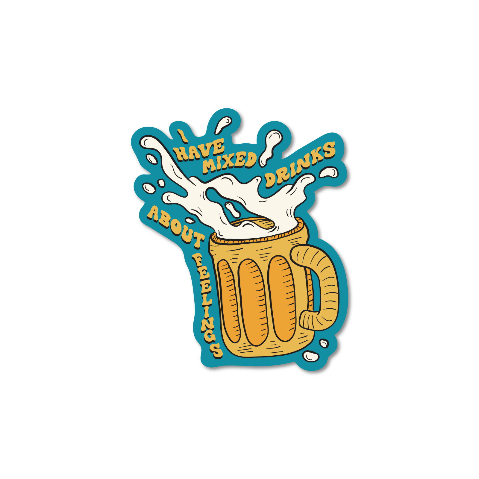 Rakuten - ステッカーパック(STICKER PACK) ビアースピリッツ メッセージ ステッカー 耐水・紫外線に強い