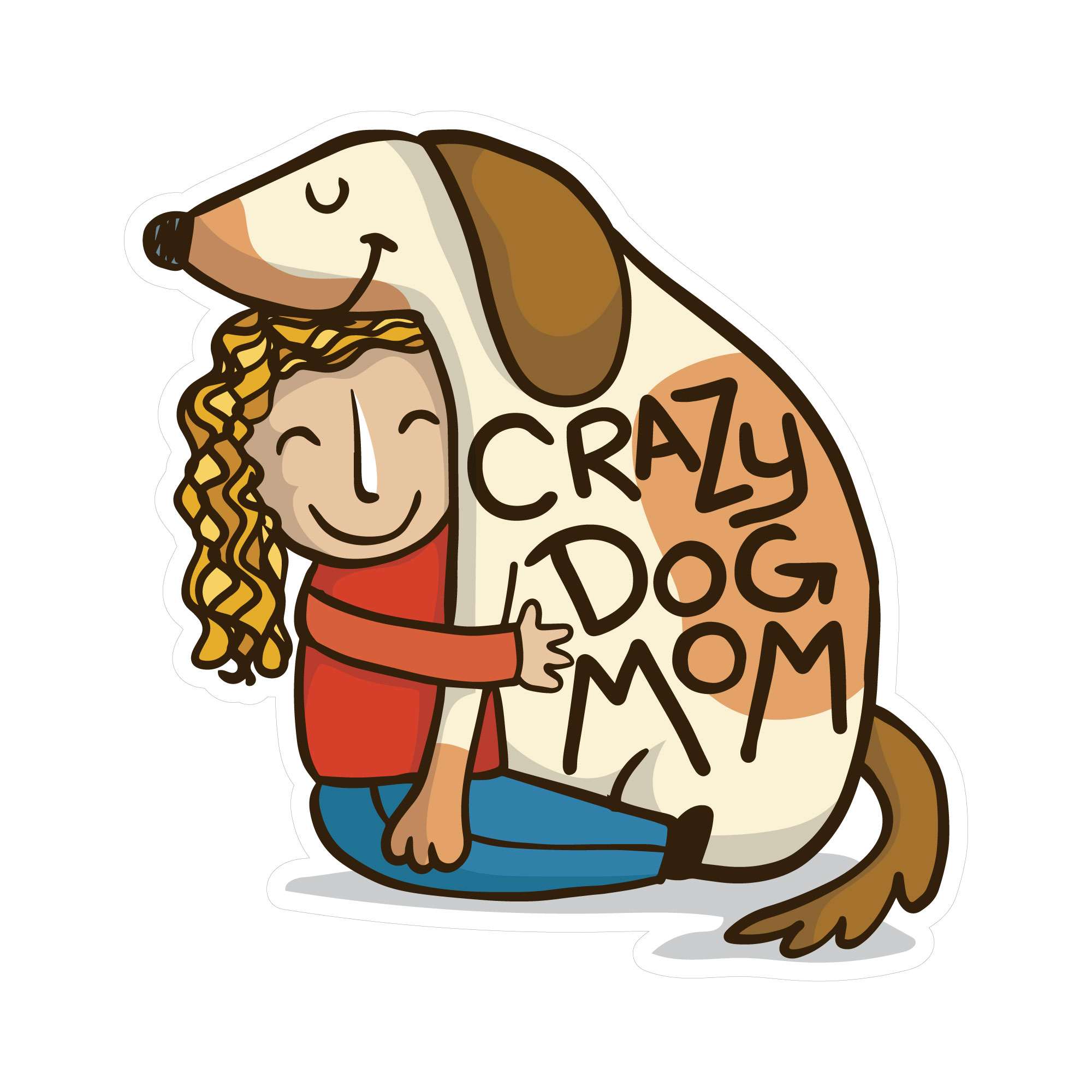 Rakuten - ステッカーパック(STICKER PACK) クレージードッグマム ペット ステッカー 耐水・紫外線に強い