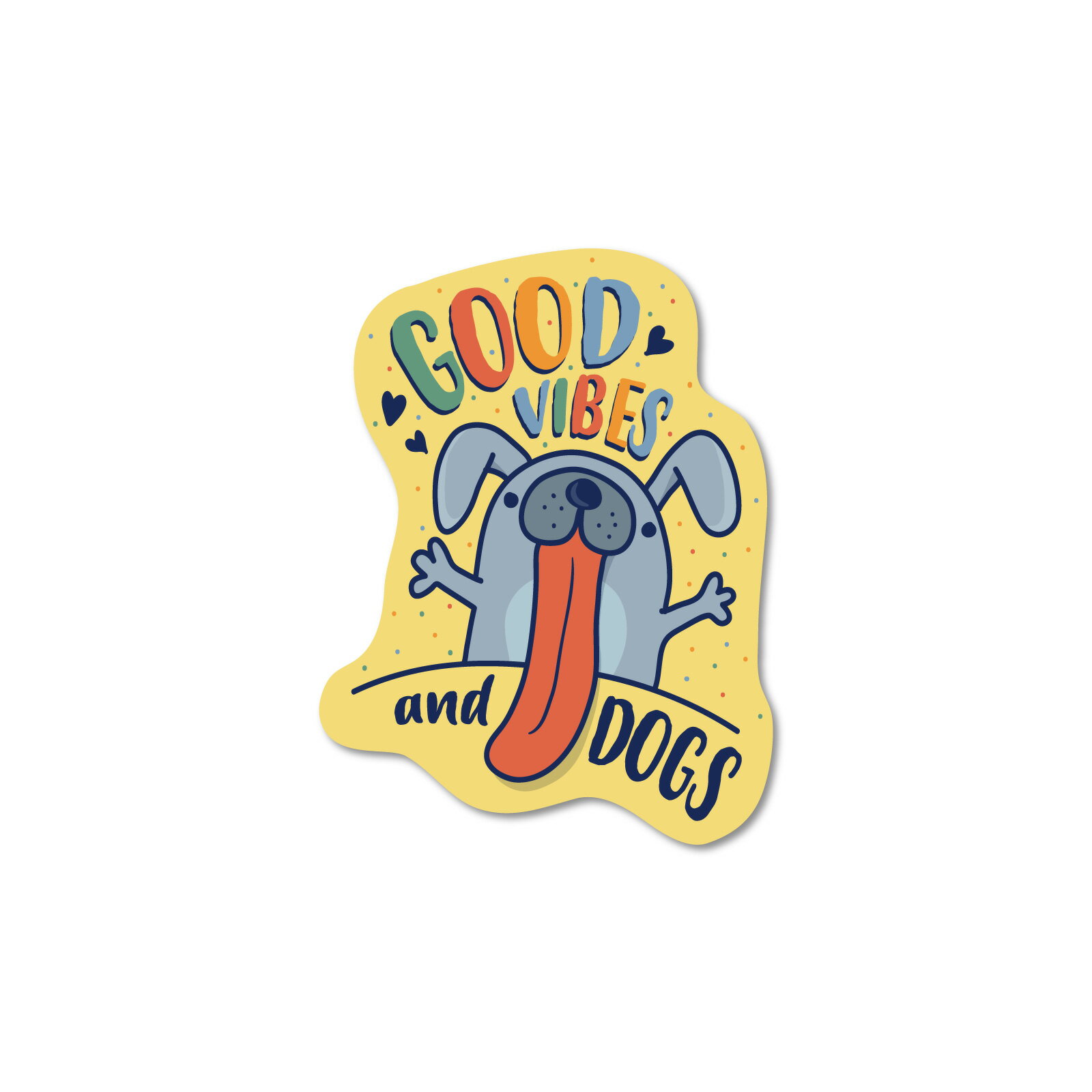 Rakuten - ステッカーパック(STICKER PACK) グッドバイブスドッグ ペット ステッカー 耐水・紫外線に強い