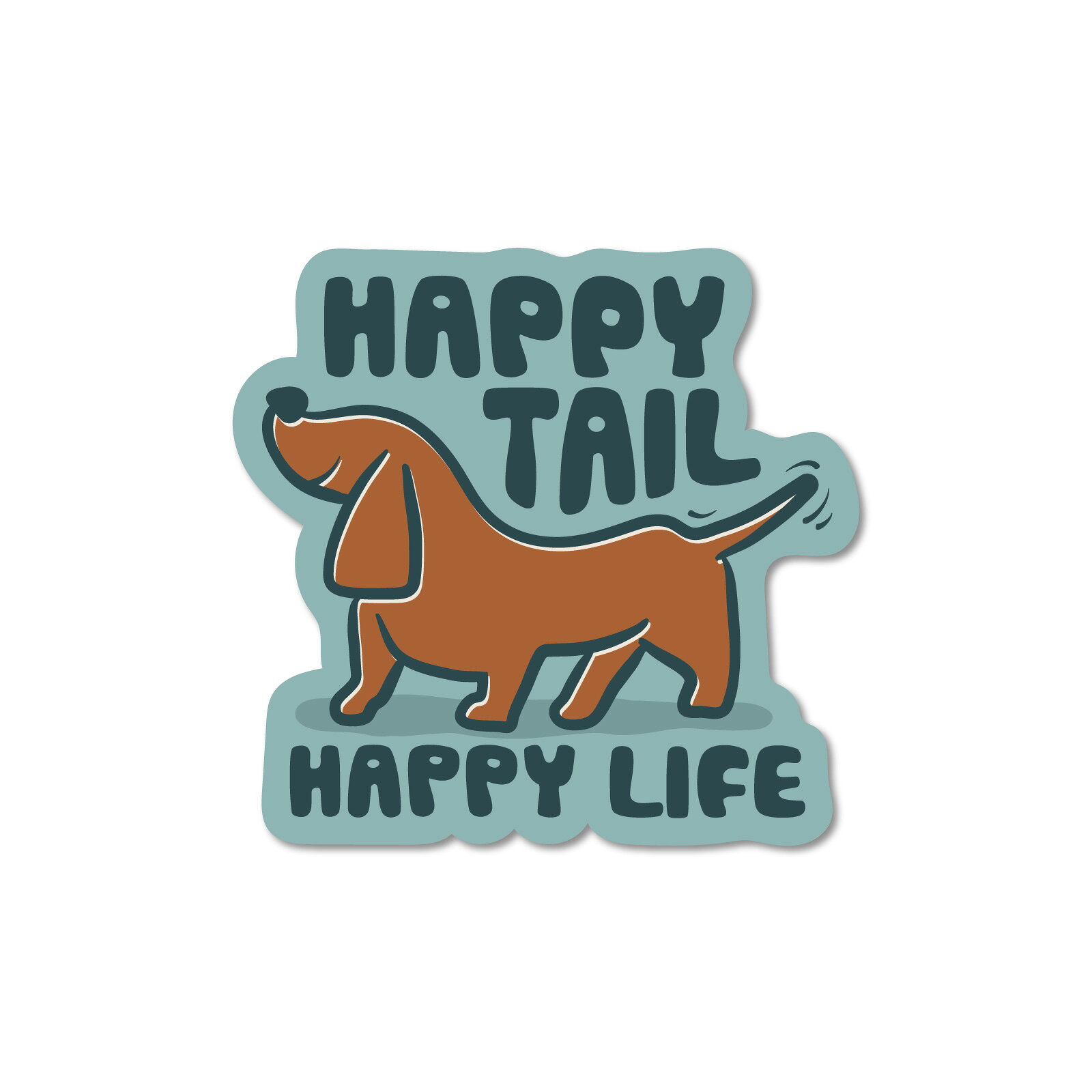 Rakuten - ステッカーパック(STICKER PACK) ハッピーテイル ペット ステッカー 耐水・紫外線に強い