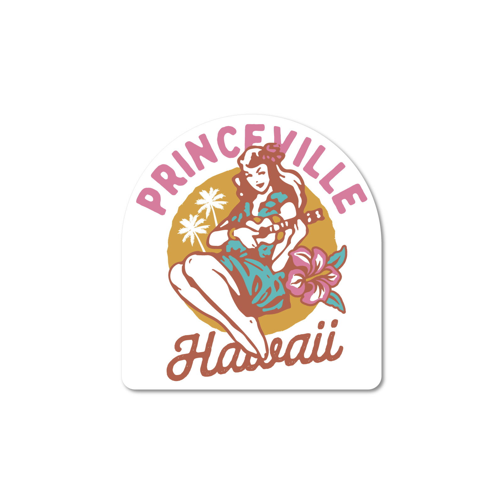 ステッカーパック(STICKER PACK) ハワイウクレレ トラベル・旅 ステッカー 耐水・紫外線に強い