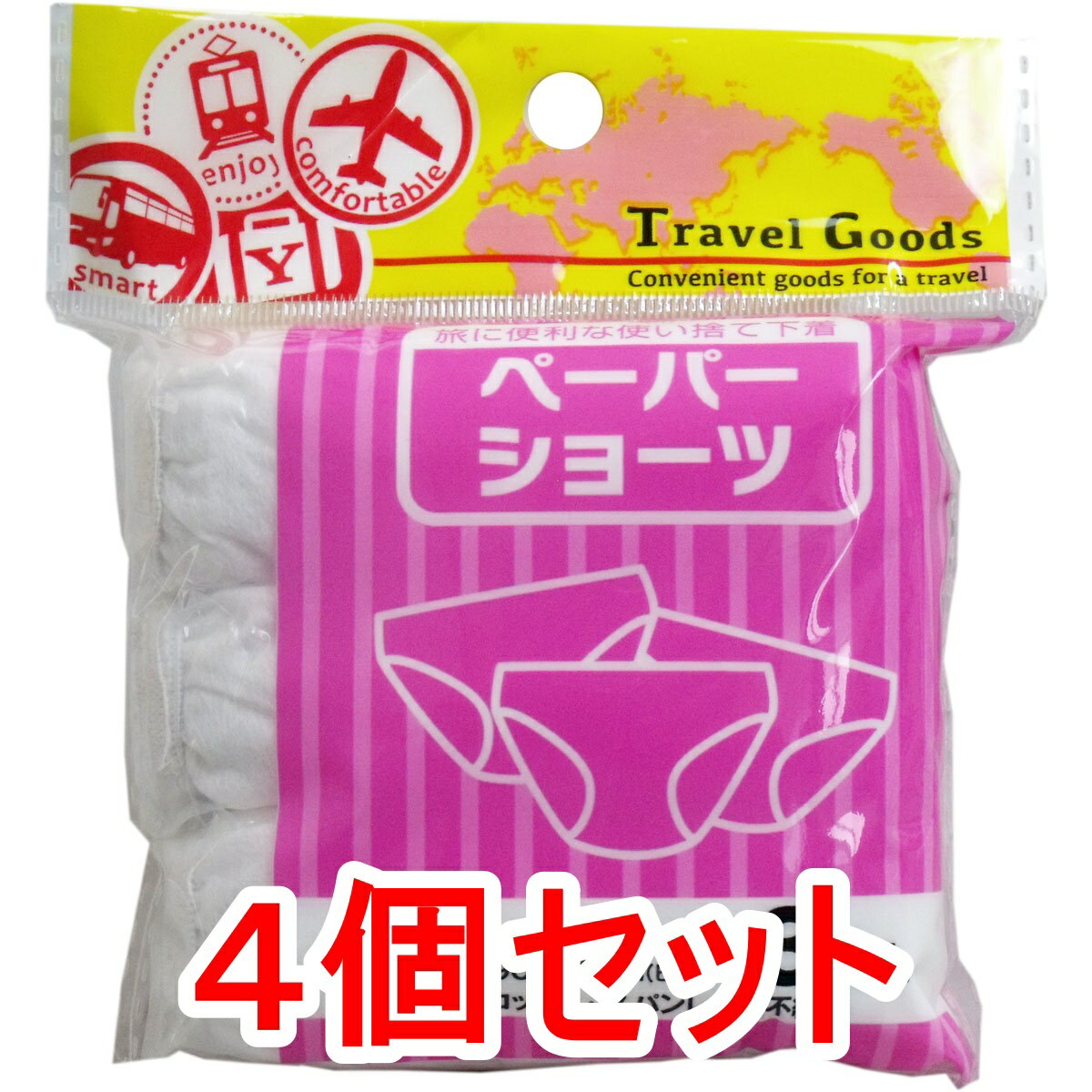 ペーパーショーツ Lサイズ 3枚入×4個セット