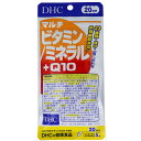 3880円で送料無料！代引き無料！(沖縄・離島は別途送料)23種類の成分を一度に摂れる栄養機能食品！ 健康のベースサプリとQ10がまとめて摂れる！続けられる！ ●ナイアシン、パントテン酸、ビオチン、ビタミンB2及び亜鉛は、皮膚や粘膜の健康維持を助ける栄養素です。 ●ビタミンB1は、炭水化物からのエネルギー産生と皮膚や粘膜の健康維持を助ける栄養素です。 ●ビタミンB6は、たんぱく質からのエネルギー産生と皮膚や粘膜の健康維持を助ける栄養素です。 ●ビタミンB12は、赤血球の形成を助ける栄養素です。 ●ビタミンCは、皮膚や粘膜の健康維持を助けるとともに、抗酸化作用をもつ栄養素です。 ●ビタミンDは、腸管でのカルシウムの吸収を促進し、骨の形成を助ける栄養素です。 ●ビタミンEは、抗酸化作用により、体内の脂質を酸化から守り、細胞の健康維持を助ける栄養素です。 ●カルシウム及びマグネシウムは、骨や歯の形成に必要な栄養素です。 ●鉄は、赤血球を作るのに必要な栄養素です。 ●亜鉛は、味覚を正常に保つ／たんぱく質・核酸の代謝に関与して、健康維持に役立つ栄養素です。 ●銅は、赤血球の形成を助ける／多くの体内酵素の正常な働きと骨の形成を助ける栄養素です。 ●マグネシウムは、多くの体内酵素の正常な働きとエネルギー産生を助けるとともに、血液循環を正常に保つのに必要な栄養素です。 【栄養機能食品】 ナイアシン、パントテン酸、ビオチン、ビタミンB1、ビタミンB2、ビタミンB6、ビタミンB12、ビタミンC、ビタミンD、ビタミンE、カルシウム、鉄、亜鉛、銅、マグネシウム 【名称】 ビタミン、ミネラル含有食品 【原材料】 マンガン酵母(メキシコ製造)、ユビキノン(コエンザイムQ10)、ヨウ素酵母、セレン酵母、クロム酵母、モリブデン酵母／貝カルシウム、ゼラチン、酸化マグネシウム、ビタミンC、グルコン酸亜鉛、クエン酸鉄Na、ステアリン酸Ca、抽出ビタミンE、ナイアシン、微粒二酸化ケイ素、着色料(カラメル、酸化チタン)、パントテン酸Ca、β-カロテン、グルコン酸銅、ビタミンB6、ビタミンB2、ビタミンB1、葉酸、ビオチン、ビタミンB12、ビタミンD3 個装サイズ：90X185X10mm 個装重量：約50g 内容量：40.9g(1粒重量409mgX100粒) 【栄養成分(1日あたり5粒(2045mg)】 熱量：3.2kcal、たんぱく質：0.37g、脂質：0.06g、炭水化物：0.30g、食塩相当量：0.03g、ナイアシン：15mg(115)、パントテン酸：6.1mg(127)、ビオチン：60μg(120)、ビタミンB1：1.6mg(133)、ビタミンB2：1.8mg(129)、ビタミンB6：2.1mg(162)、ビタミンB12：5.0μg(208)、ビタミンC：200mg(200)、ビタミンD：5.0μg(91)、ビタミンE：9.0mg(143)、葉酸：210μg、カルシウム：360mg(53)、鉄：4.0mg(59)、亜鉛：6.0mg(68)、銅：0.3mg(33)、マグネシウム：135mg(42)、マンガン：1.8mg、ヨウ素：45μg、セレン：24μg、クロム：20μg、モリブデン：9μg、コエンザイムQ10：7mg、β-カロテン：6000μg ※上記( )内の値は、栄養素等表示基準値(18歳異常、基準熱量2200kcal)に閉める割合(％)です。 【召し上がり量】 ・1日5粒を目安にお召し上がりください。 【召し上り方】 ・1日摂取目安量を守り、水またはぬるま湯でお召し上がりください。 【注意】 ・お身体に異常を感じた場合は、飲用を中止してください。 ・原材料をご確認の上、食品アレルギーのある方はお召し上がりにならないで下さい。 ・薬を服用中あるいは通院中の方、妊娠中の方は、お医者様にご相談の上お召し上がりください。 【注意】 ・本品は、多量摂取により疾病が治癒したり、より健康が増進するものではありません。 ・亜鉛の摂り過ぎは、銅の吸収を阻害する恐れがありますので、過剰摂取にならないよう注意してください。 ・多量に摂取すると軟便(下痢)になることがあります。1日の摂取目安量を守って下さい。 ・乳幼児・小児は本品の摂取を避けて下さい。 ・本品は、特定保健用食品と異なり、消費者庁長官による個別審査を受けたものではありません。 【保存方法】 ・直射日光、高温多湿な場所を避けて保存してください。 ・お子様の手の届かないところで保管してください。 ・開封後はしっかり開封口を閉め、なるべく早くお召し上りください。 【製造国:日本】 【賞味期限】別途商品ラベルに記載 【ケース入数:5X6】【発売元:DHC】東京都港区南麻布2-7-1健康食品相談室TEL：0120-575-368 ※予告なく成分・パッケージ等が変更になることがございます。予めご了承ください。 【広告文責：株式会社金太郎】 TEL：027-225-7575　