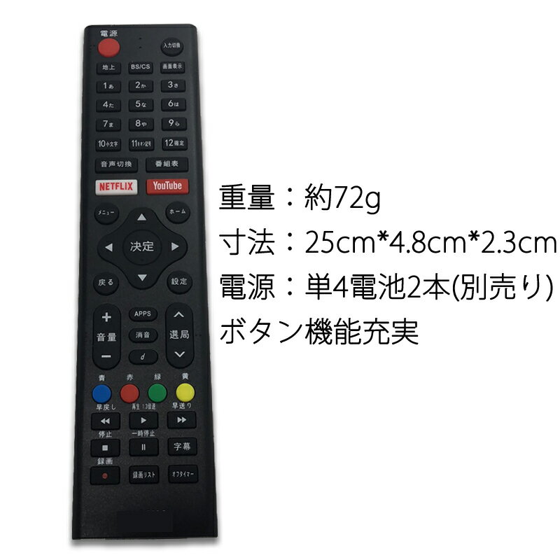 ソニー テレビ リモコン 汎用 代用品 互換 ...の紹介画像3