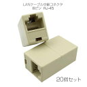 LANケーブルコネクタ 20個セット RJ45 延長 中継 アダプタ CAT6A対応 光回線対応 超高速通信 ルーター パソコン プリンター 防犯カメラ ネット...