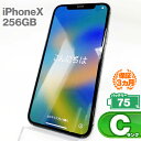 iPhone X 256GB 本体 スペースグレイ バッテリー最大容量75% SIMロック解除 SIMフリー MQC12J/A A1902 中古 スマホ iPhone スマートフォン Apple アップル KW