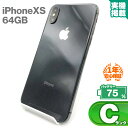 安心の1年保証!iPhone Xs 64GB スペースグレイ 中古 スマホ 中古iphone 中古スマホ スマートフォン 本体 iPhoneXs 中古Cランク ...