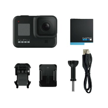 GoPro HERO8 Black ゴープロ ヒーロー8 CHDHX-801-FW [ラッピング対応可] 写真 車載 アクセサリー込 webカメラ 首掛け 水中 ブラック アウトドア 野外 youtube スポーツ 手振れ補正 自撮り アクション