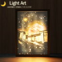 Aサイズ 絵画 インテリア 光る 壁掛け アート ポスター 風景画 アートパネル リビング 玄関 寝室 飾る 絵画 充電式 USB充電式 コードレス 光る絵 インテリア絵画 癒し おしゃれ 暖光 白光 調光 RLOGI TRD