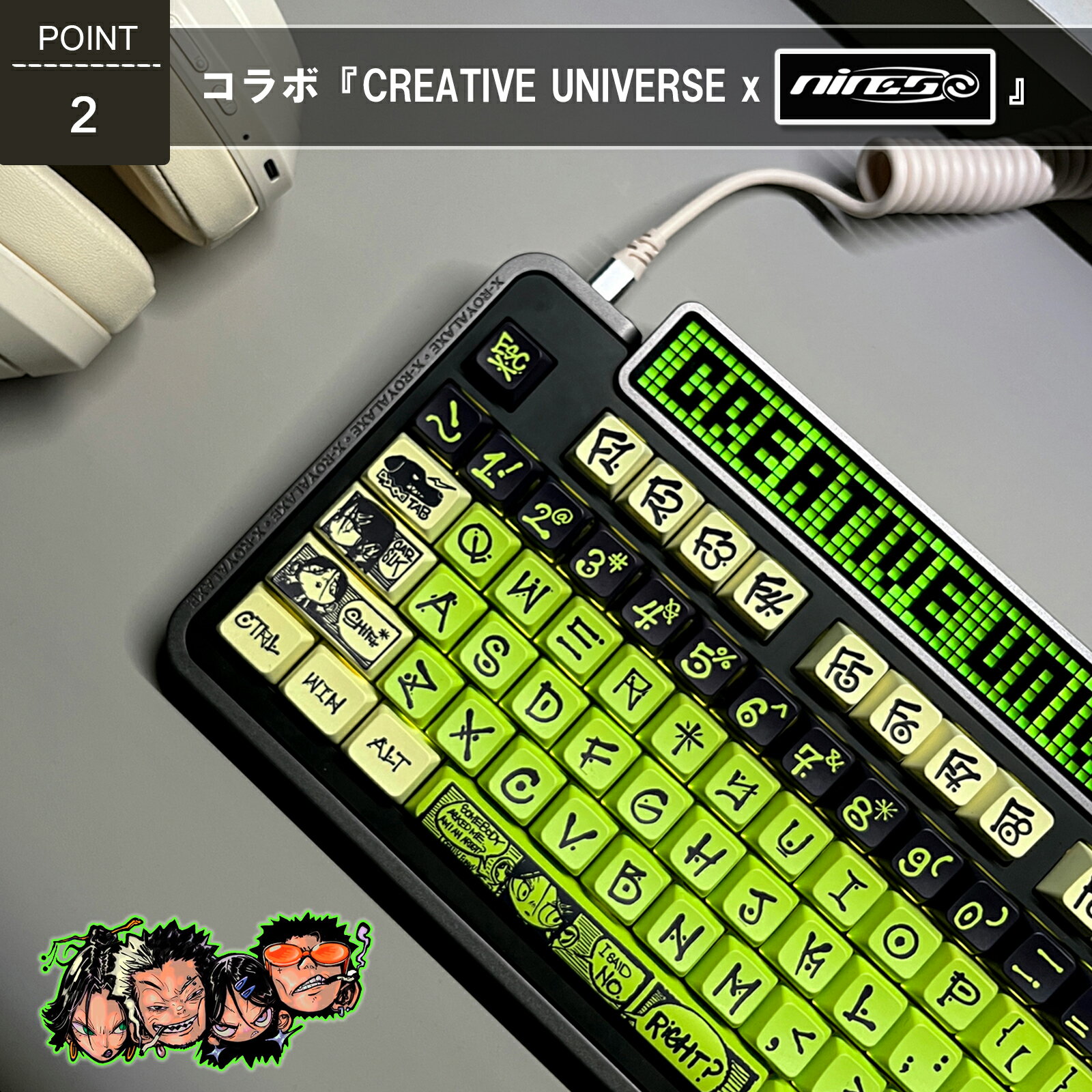 ���������桿 CREATIVE UNIVERS 135�� ��������å� �����ߥ󥰥�������å� PBT ���ڰ��� �ᥫ�˥��륭���ܡ����� ���ꥸ�ʥ�ơ��� 61/64/68/84/87/96/100/104/108 keycaps �Ѹ����� NPD TRD