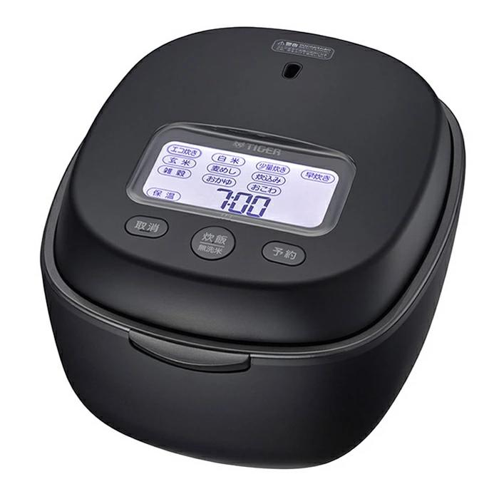 タイガー魔法瓶 土鍋圧力IHジャー炊飯器 5.5合炊き 土鍋ご泡火炊き JPL-T100-KG [エボニーブラック][ラッピング可] R-LOGIのサムネイル