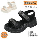 【数量限定!10%OFFクーポン利用で3,042円】スポーツサンダル レディース 厚底 夏 歩きやすい 軽量 スタイリッシュ 美脚 おしゃれ 厚底サンダル 軽量...