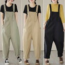 【数量限定!10%OFFクーポン利用で3,582円】夏 サロペット レディース オーバーオール オールインワン きれいめ ワイドパンツ ロングパンツ サロペット...