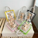 【数量限定!10%OFFクーポン利用で1,692円】プールバッグ キッズ 子供 女の子 男の子 透明 PVC クリアバッグ トートバッグ 撥水 ビニールバッグ ...