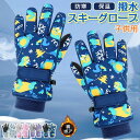 【数量限定!10%OFFクーポン利用で2,097円】スキーグローブ 手袋 キッズ 暖かい 雪遊び 防寒 防風 撥水 手袋 グローブ ボア 男の子 女の子 ジュニ...