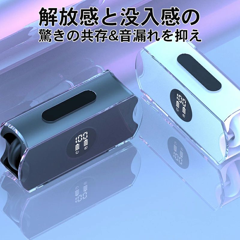 【2910円~→2706円~COUPON+P2倍使用で 11/16 1:59迄】ワイヤレスイヤホン Bluetooth5.3 空気伝導 耳挟み式 タッチ操作 Hi-Fi高音質 自動ペアリング ノイズ低減 ハンズフリー通話 落ちにくい 耳を塞がない 無痛装着 多機種対応 2025最新モデル