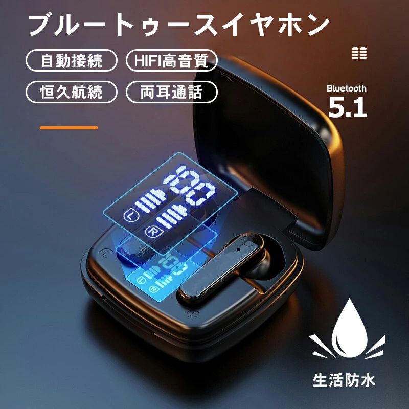 【2144円~→1994円~COUPON+P2倍使用で 11/16 1:59迄】ワイヤレスイヤホン Bluetooth イヤホン 2025 最新 人気 ブルートゥース イヤホン 自動ペアリング Hi-Fi 片耳/両耳 音量調整 Siri対応 iPhone/Android適用