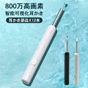 耳かき イヤースコープ 耳掃除 耳掻き 子供 LEDライト カメラ付き 耳垢クリーニング 充電式 最新版 800万高画素 口腔ケア 耳 鼻 小型レンズ 介護耳か...