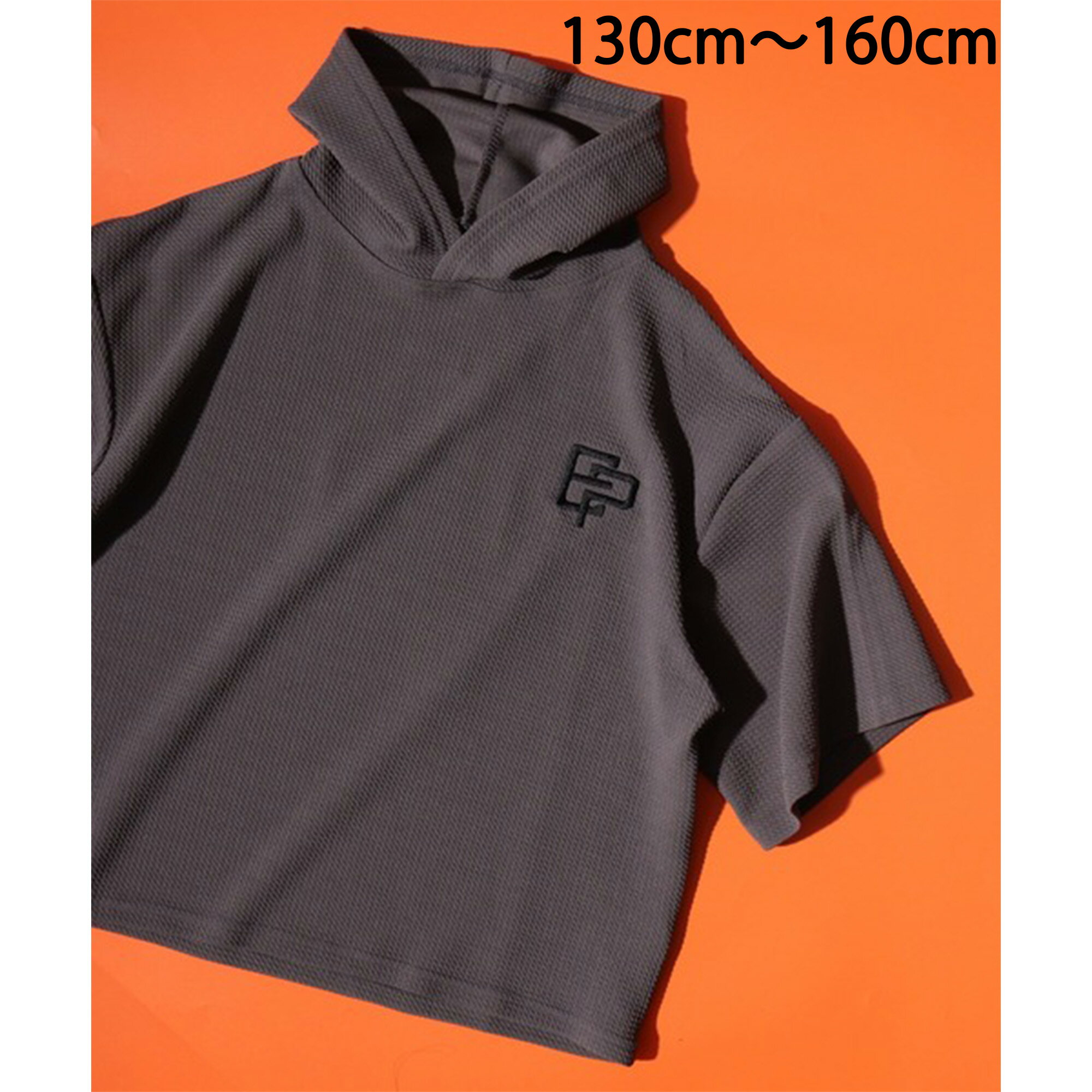 【40%オフセール】ジュニア トップス 半袖 半袖Tシャツ Tシャツ 子供服 子ども服 キッズ キッズファッション 男の子 ボーイズ 女の子 ガールズ ストレッチ素材 ストレッチ 動きやすい ロゴ 胸元ロゴ シンプル 夏 夏服 パーカー フード プルオーバー ジャガード