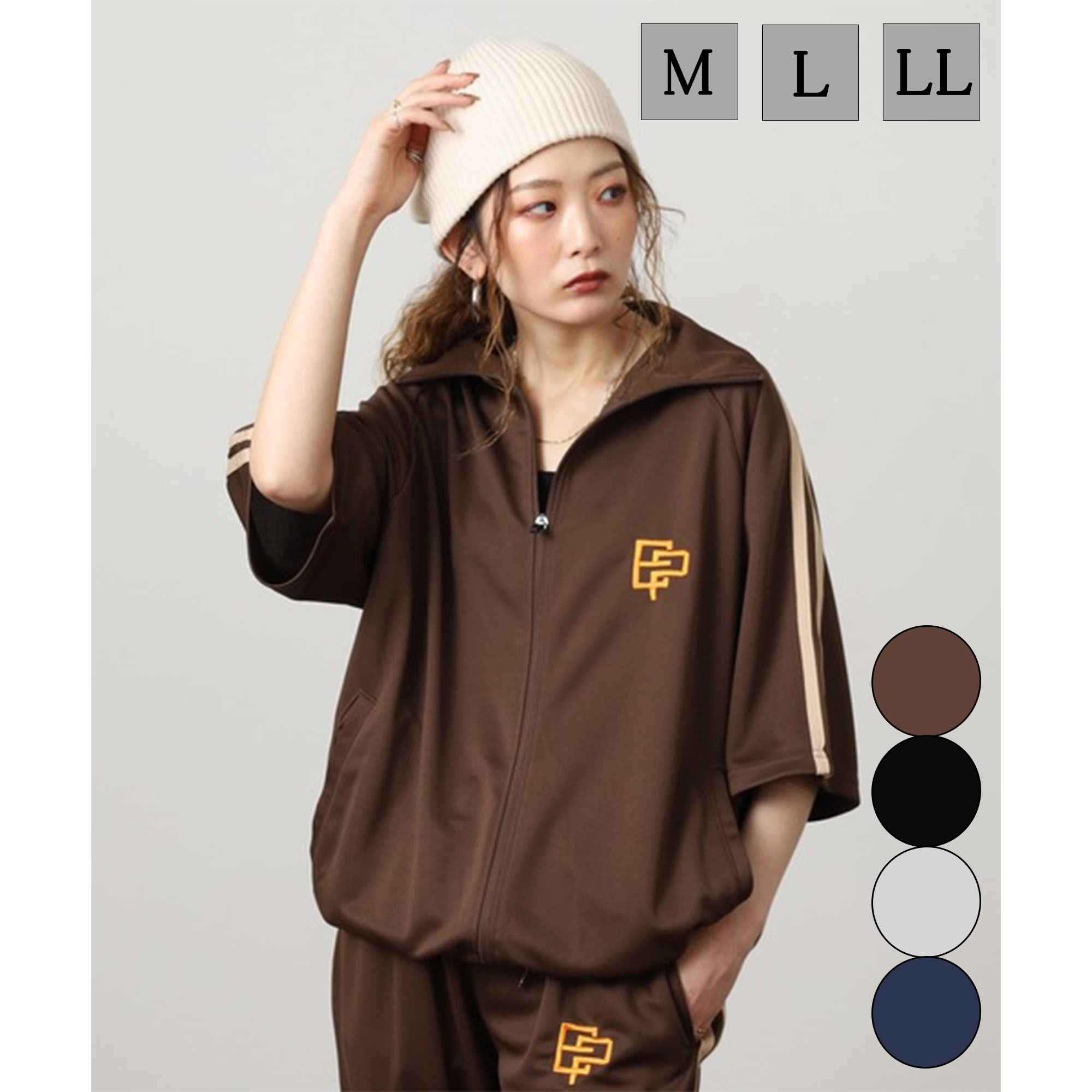 Rakuten - メンズ tシャツ 5分袖tシャツ トラックジャケット 半袖 レディース トップス ビッグシルエット Tシャツ 半袖Tシャツ 春服 夏服 春夏 春 夏 秋 ジャージ 上 おしゃれ シンプル きれいめ カジュアル 大人カジュアル サイドライン 韓国 韓国ファッション 韓国ストリート 可愛い