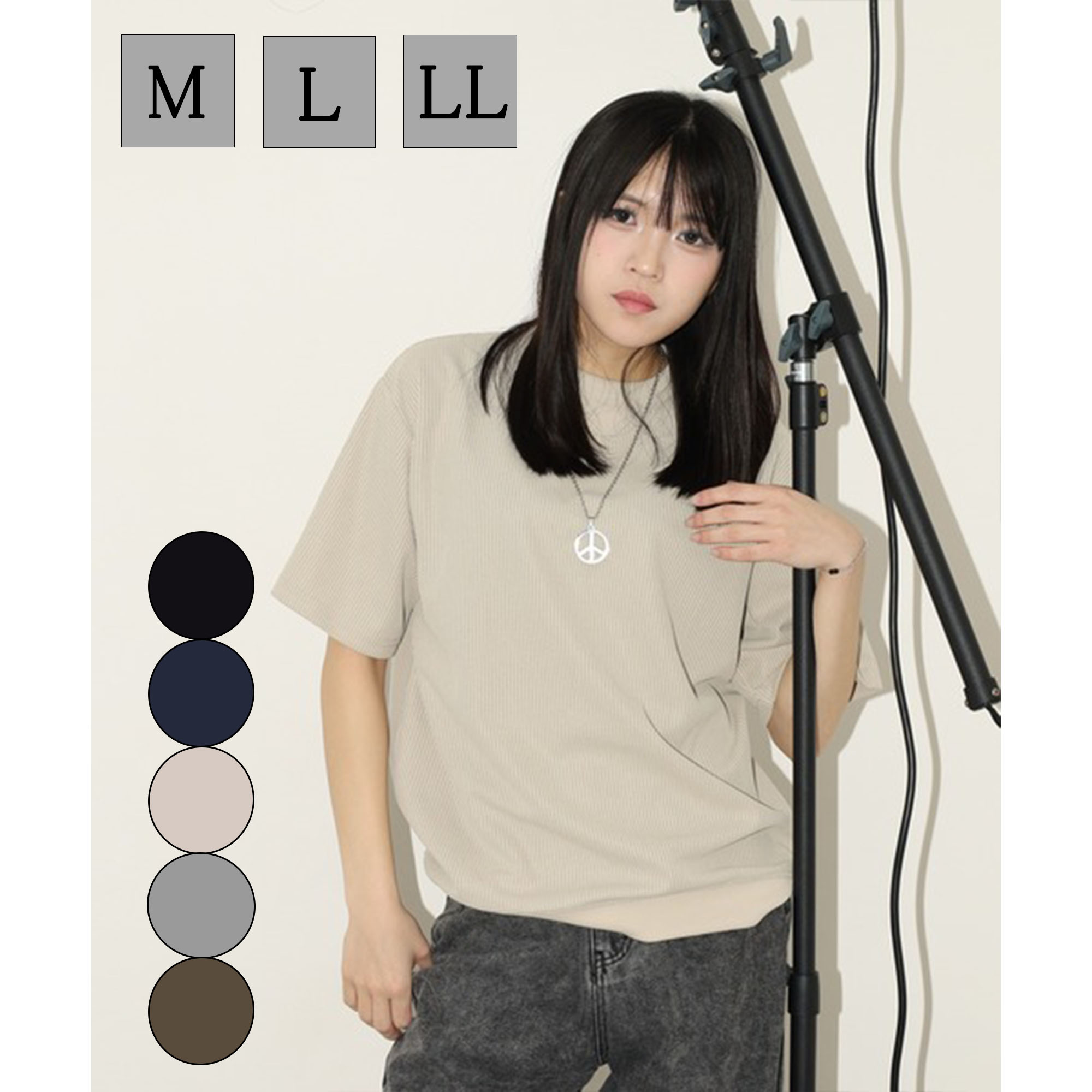 Rakuten - ワッフル カットソー トップス レディース プルオーバー サーマルTシャツ メンズ 半袖 Tシャツ 丸首 ゆったり 春 半袖Tシャツ 無地Tシャツ 夏服 おしゃれ インナー 凸凹 通気性 夏 涼しい 部屋着 ワイド ルームウェア カジュアル シンプル 春服 きれいめ テレコリブ 裾リブ