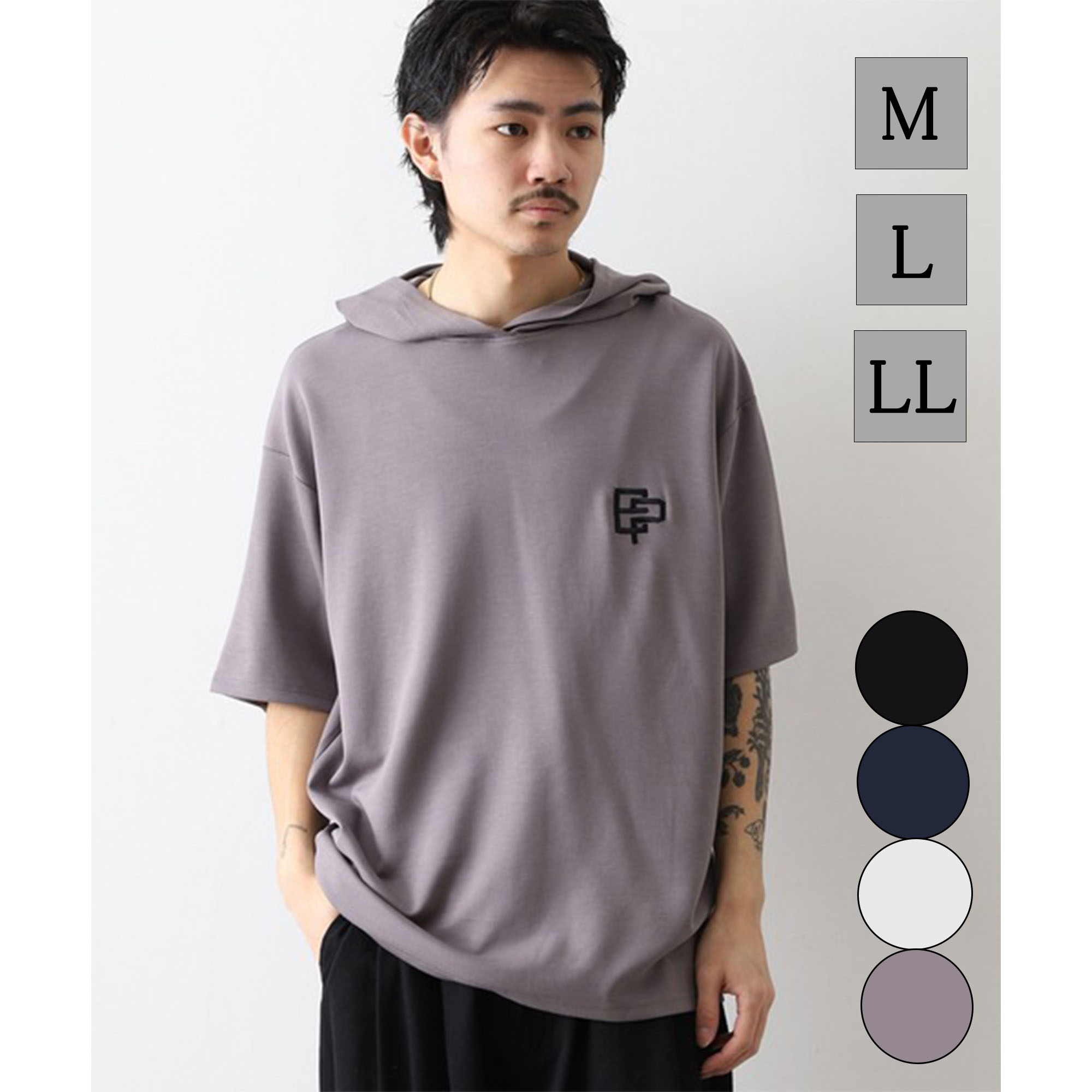 Rakuten - パーカー メンズ 半袖パーカー シルキーエアー レディース 半袖 フード付きtシャツ プルオーバーパーカー 薄手 シンプル 夏 夏服 夏用 ルームウェア ゆったり ゆるい ビッグシルエット ロゴ ワンポイント おしゃれ シルキー素材 滑らか 着心地の良い スポーツウェア 涼しい