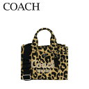 コーチ カーゴ トートバッグ CP769 LHWLH CARGO TOTE 26 LEOPARD レオパード ショルダーバッグ 2WAY ロゴ刺繍 レザーチャーム付き レディース COACH