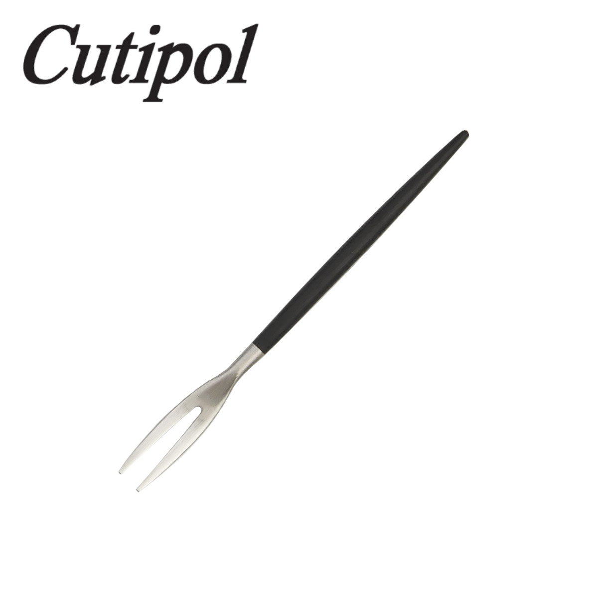 Cocktail Fork - 【店内ポイント5倍】クチポール カトラリー MIO（ミオ）ブラック シルバー ジャパニーズフォーク MI.36 ヒメフォーク cutipol