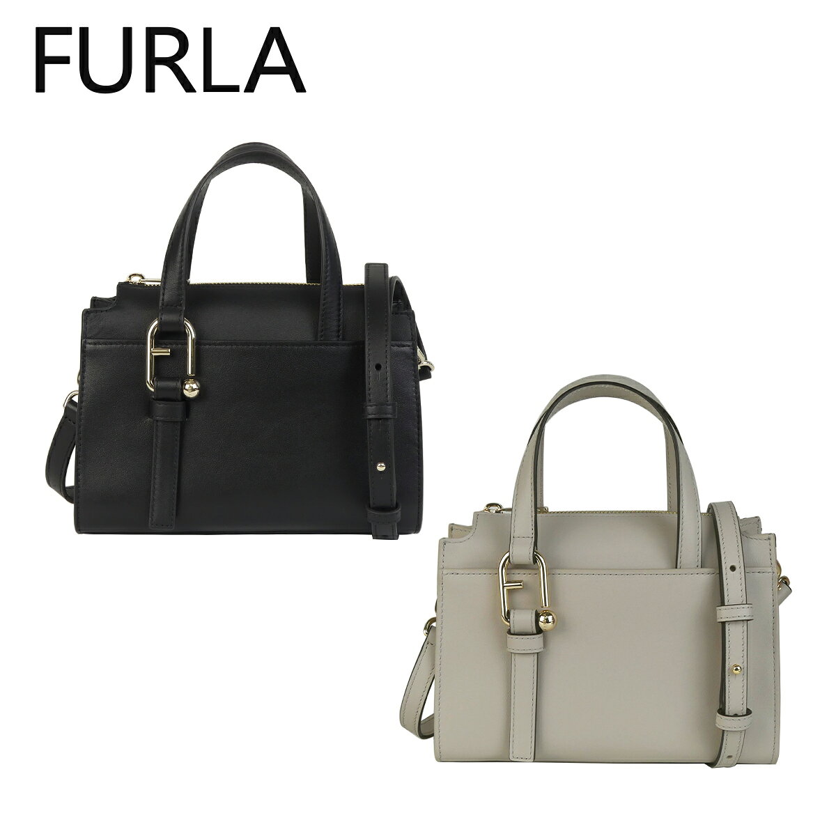 乐天商城 - フルラ FURLA ハンドバッグ ヌヴォラ Sサイズ ボストンバッグ WB01337 NUVOLA S BOSTON BAG ショルダーバッグ 2WAY レザー レディース