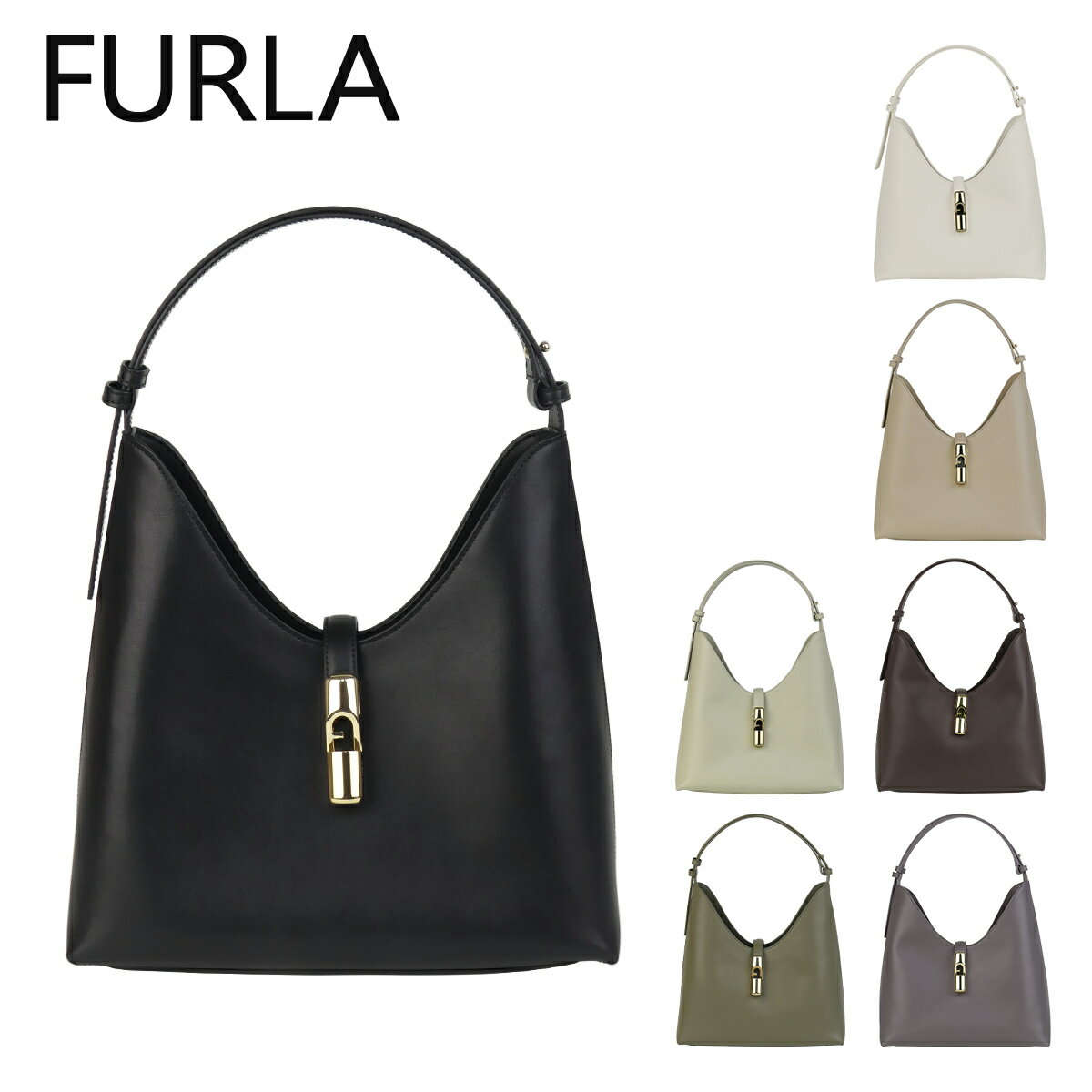 Furla - フルラ FURLA ショルダーバッグ ゴッチャ Mサイズ ホーボーバッグ WB01499 GOCCIA M HOBO レザー レディース