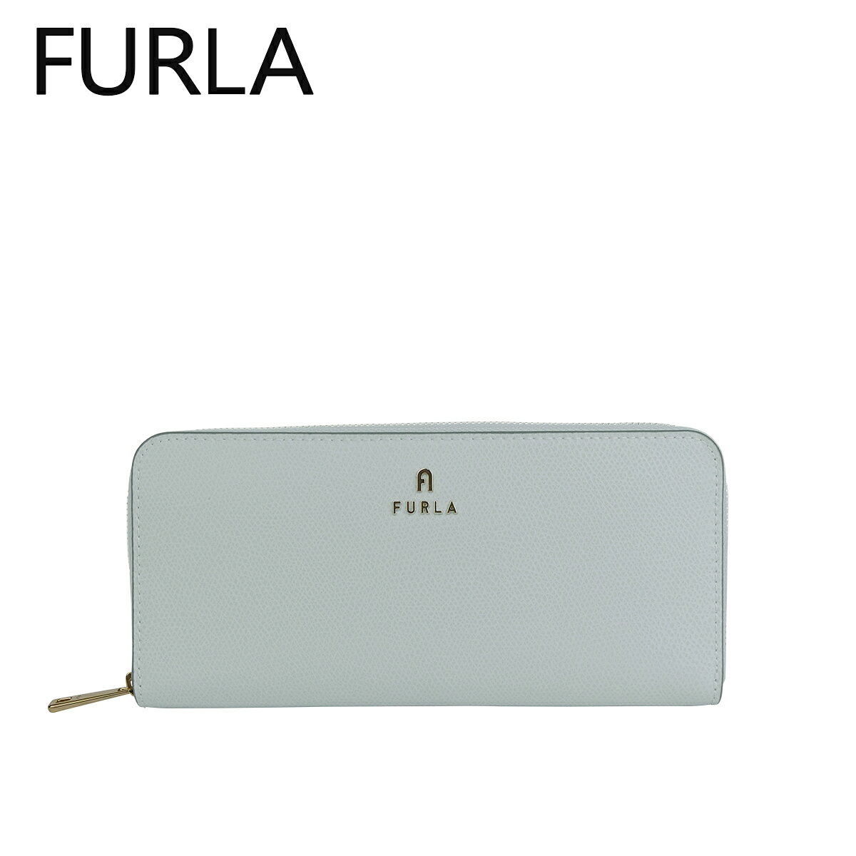 未使用品] FURLA グレー レザー 長財布 フルラ 長財布（カラーグレー 