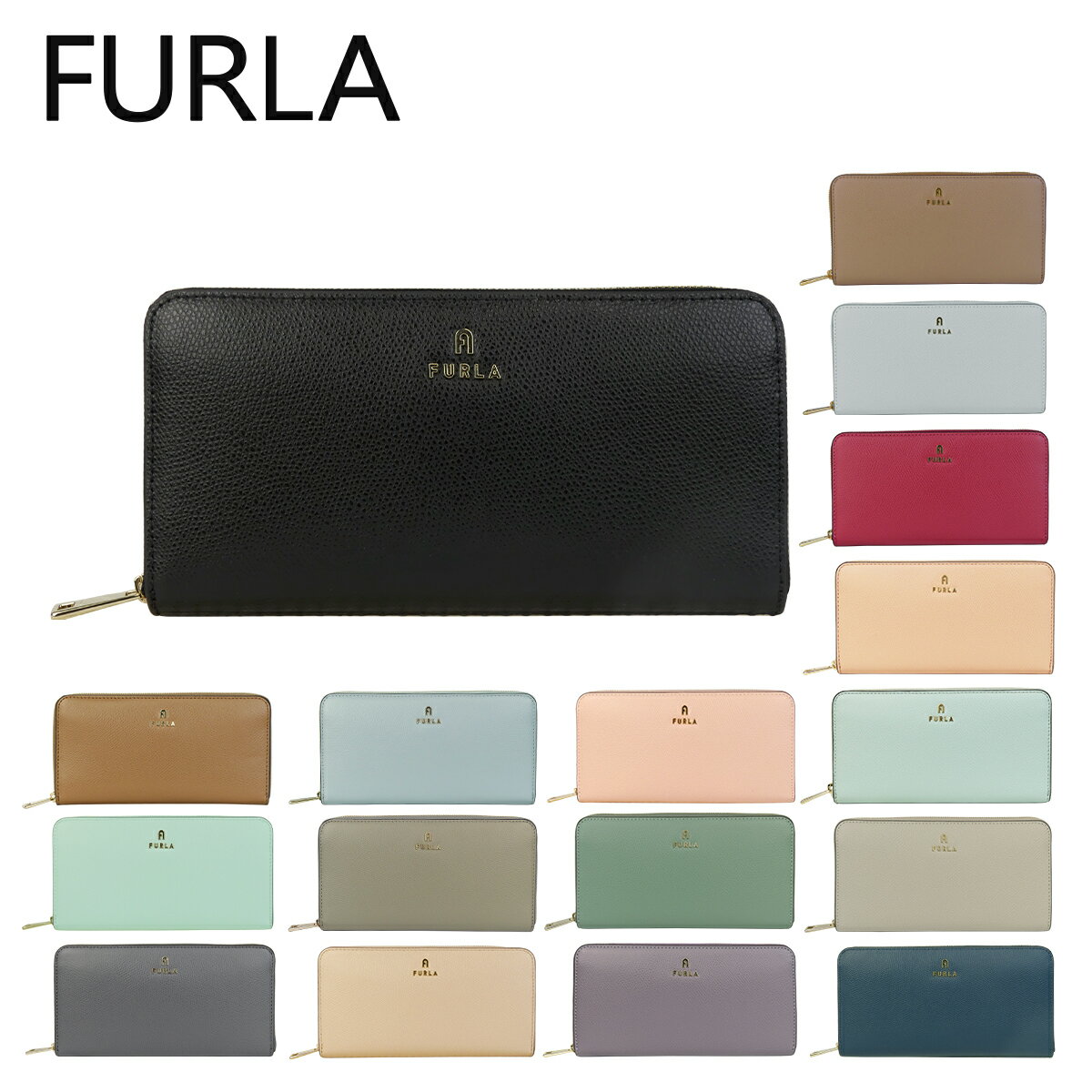 Rakuten - 【ポイント5倍 6/4 20時-】フルラ Furla 長財布 小銭入れ付 カメリア XL ジップアラウンドウォレット WP00322 ARE CAMELIA XL ZIP AROUND ギフト・のし可