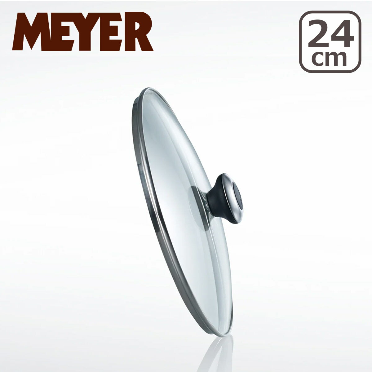 21 cm〜25 cm - 【ポイント5倍 5/27 1:59迄】MEYER マイヤー グラスリッド 24cm ガラス蓋 MN-GF24 ガラスリッド 鍋蓋 フタ 強化ガラス GLASS LID