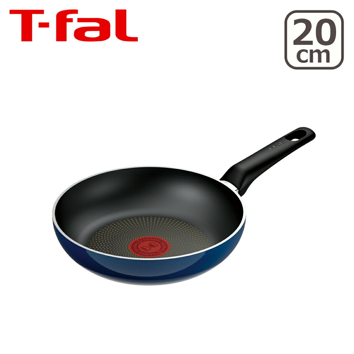 Rakuten - 【クーポン4種あり】ティファール ロイヤルブルー・インテンス フライパン 20cm D53302 ガス ガス火専用 直火 T-fal 取っ手付き